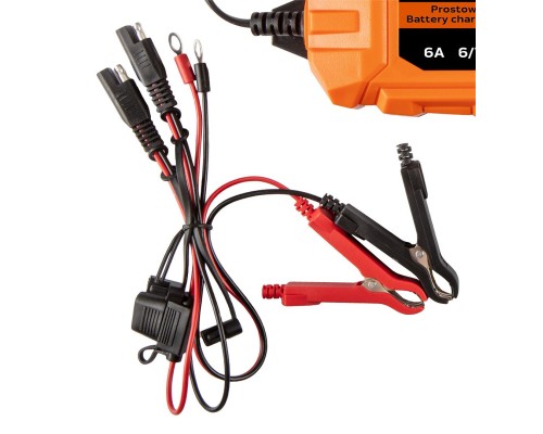 Зарядний пристрій для автомобільного акумулятора Neo Tools 6А/100Вт, 3-150Ач, для кислотних/AGM/GEL (11-892)