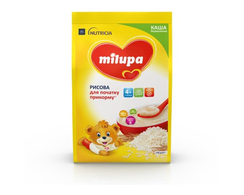 Дитяча каша Milupa Рисова молочна 170 г (5900852930058)