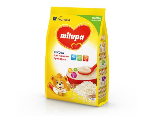 Дитяча каша Milupa Рисова молочна 170 г (5900852930058)