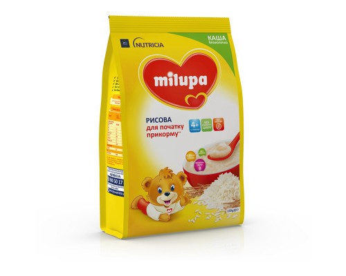 Дитяча каша Milupa Рисова молочна 170 г (5900852930058)