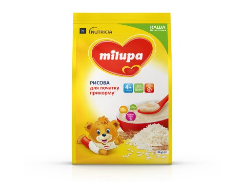 Дитяча каша Milupa Рисова молочна 170 г (5900852930058)
