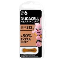 Батарейка Duracell PR41 / 312 * 6 (5007516/5011449) 
