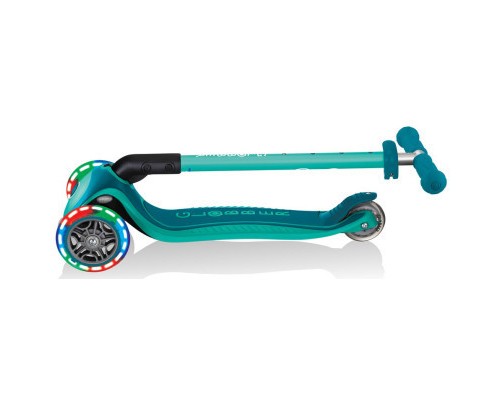 Самокат Globber Primo Foldable Plus Lights зелений (439-107)
