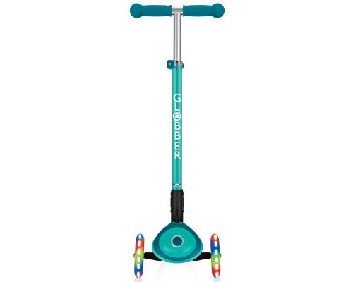 Самокат Globber Primo Foldable Plus Lights зелений (439-107)
