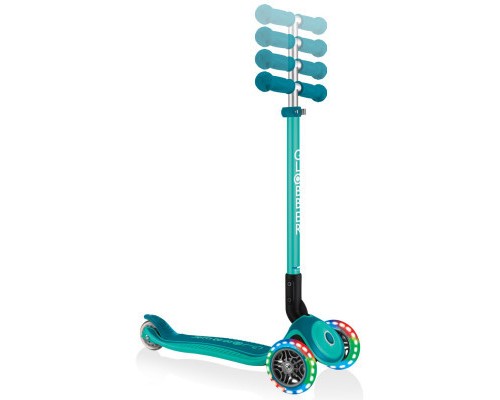 Самокат Globber Primo Foldable Plus Lights зелений (439-107)