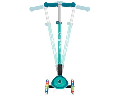 Самокат Globber Primo Foldable Plus Lights зелений (439-107)