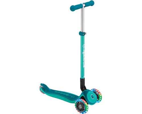 Самокат Globber Primo Foldable Plus Lights зелений (439-107)
