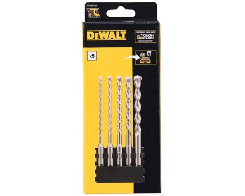 Набір бурів DeWALT в касеті для Tough Case, SDS Plus, L=160 мм., d = 5, 6, 8, 10, 12 мм., 6 шт (DT70837)