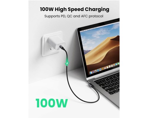 Дата кабель USB-C to USB-C 2.0m 100W US334 Black Ugreen (70645)