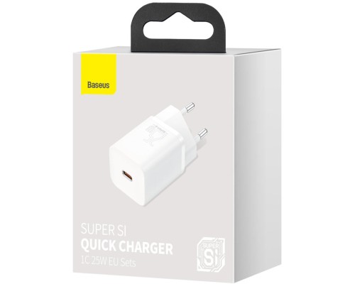 Зарядний пристрій Baseus Super Si Quick Charger 1C White (CCSP020102)