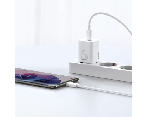 Зарядний пристрій Baseus Super Si Quick Charger 1C White (CCSP020102)