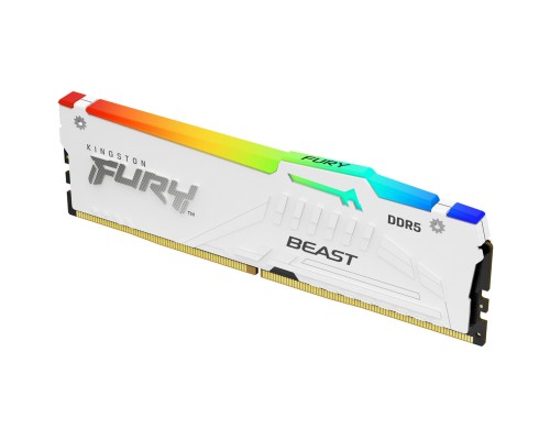Модуль пам'яті для комп'ютера DDR5 16GB 6000 MHz Beast RGB EXPO White Kingston Fury (ex.HyperX) (KF560C36BWEA-16) Модуль пам'яті для комп'ютера DDR5 16GB 6000 MHz Beast RGB EXPO White Kingston Fury (ex.HyperX) (KF560C36BWEA-16)