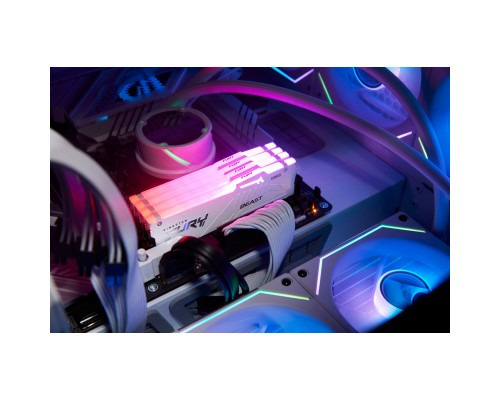 Модуль пам'яті для комп'ютера DDR5 16GB 6000 MHz Beast RGB EXPO White Kingston Fury (ex.HyperX) (KF560C36BWEA-16) Модуль пам'яті для комп'ютера DDR5 16GB 6000 MHz Beast RGB EXPO White Kingston Fury (ex.HyperX) (KF560C36BWEA-16)