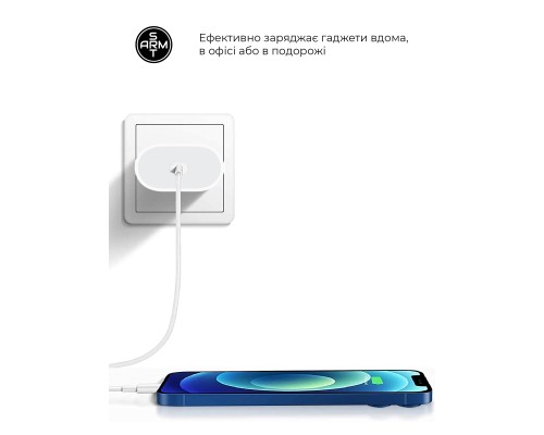 Зарядний пристрій Armorstandart AMU7V2 18W USB-C Power Adaptor (ARM61536) Зарядний пристрій Armorstandart AMU7V2 18W USB-C Power Adaptor (ARM61536)