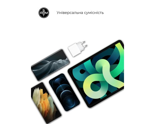 Зарядний пристрій Armorstandart AMU7V2 18W USB-C Power Adaptor (ARM61536) Зарядний пристрій Armorstandart AMU7V2 18W USB-C Power Adaptor (ARM61536)