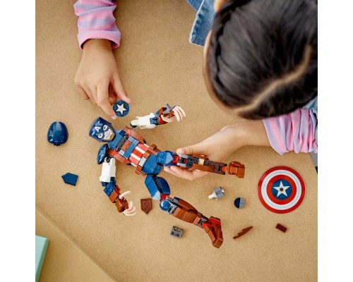 Конструктор LEGO Marvel Фігурка Капітана Америка для складання 310 деталей (76258)