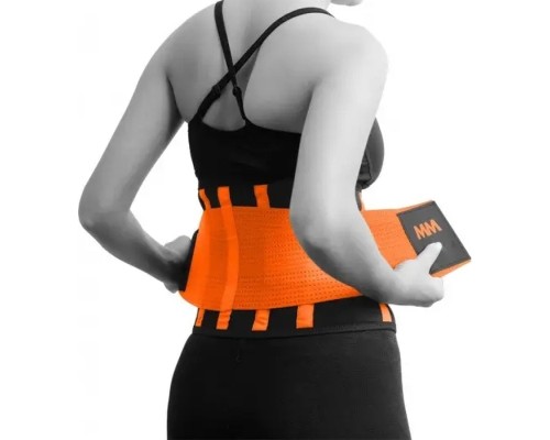 Пояс компресійний MadMax MFA-277 Slimming and Support Belt black/neon orange M (MFA-277-ORG_M)