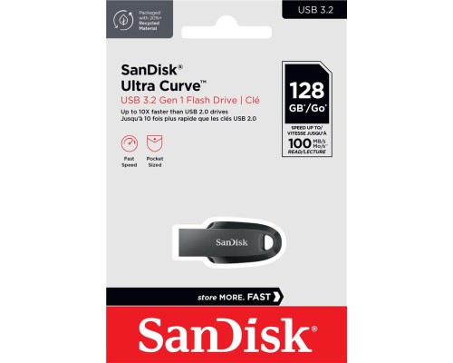 USB флеш накопичувач SanDisk 32GB Ultra Curve Black USB 3.2 (SDCZ550-032G-G46) 