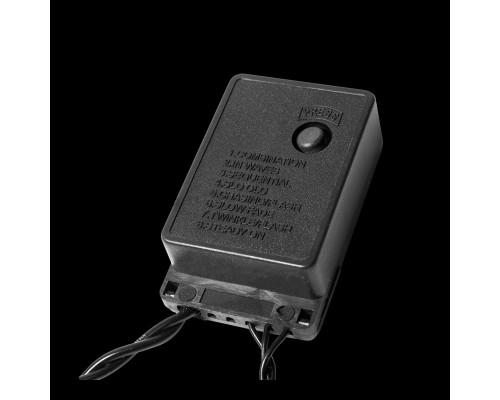Гірлянда Delux STRING С 100 LED 5m білий/чорний IP20 (90009493)