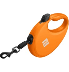 Повідок для собак WAUDOG R-leash з контейнером для пакетів S до 12 кг 3 м помаранчевий (26274)