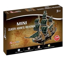 Пазл Cubic Fun 3D Корабель Помста Королеви Анни серія міні (S3031h)