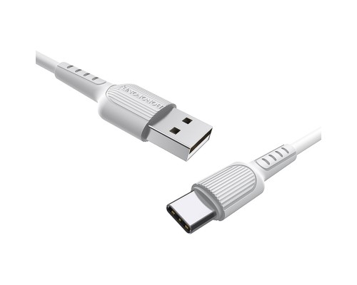 Дата кабель USB 2.0 AM to Type-C 1.0m BX16 Easy 2A White BOROFONE (BX16CW)