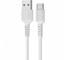 Дата кабель USB 2.0 AM to Type-C 1.0m BX16 Easy 2A White BOROFONE (BX16CW)