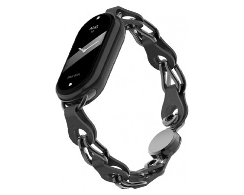 Ремінець до фітнес браслета Armorstandart Chain Wristband для Xiaomi Mi Band 8 Black (ARM69921)