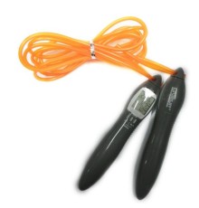 Скакалка LiveUp Electronic Jump Rope LS3123 з електронним лічильником сіро-помаранчева 275 см (6951376109054)