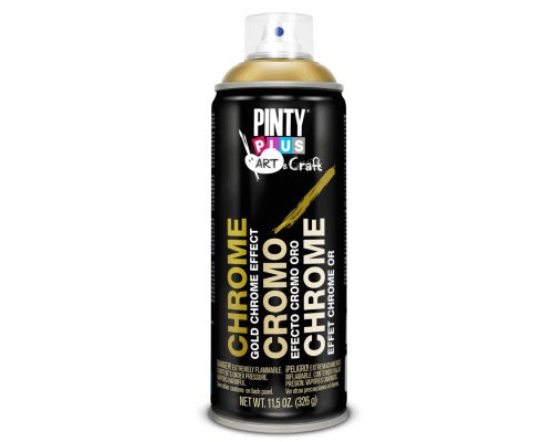 Фарба-аерозоль Pintyplus хром-ефект ART & CRAFT, Золото, 200 мл (8429576122008)