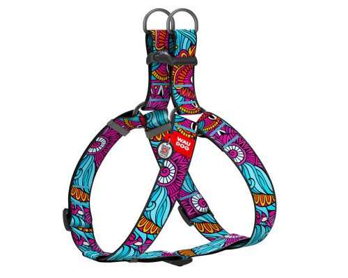 Шлея для собак WAUDOG Nylon з QR паспортом 