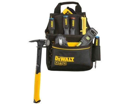 Сумка для інструмента DeWALT PRO з поясом та скобою для молотка, 12 кишень (DWST40101-1)