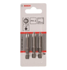 Набір біт Bosch Extra-Hart PH2, 49мм, 3шт (2.607.001.528)