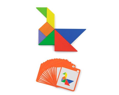 Ігровий набір Viga Toys Магнітний танграм для дошок 35 елементів (50643FSC)