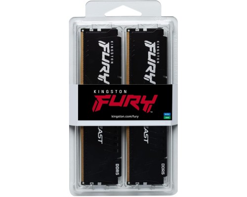 Модуль пам'яті для комп'ютера DDR5 128GB (4x32GB) 5600 MHz Beast Black XMP Kingston Fury (ex.HyperX) (KF556C40BBK4-128) Модуль пам'яті для комп'ютера DDR5 128GB (4x32GB) 5600 MHz Beast Black XMP Kingston Fury (ex.HyperX) (KF556C40BBK4-128)
