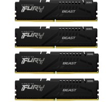 Модуль пам'яті для комп'ютера DDR5 128GB (4x32GB) 5600 MHz Beast Black XMP Kingston Fury (ex.HyperX) (KF556C40BBK4-128)