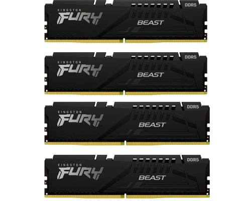 Модуль пам'яті для комп'ютера DDR5 128GB (4x32GB) 5600 MHz Beast Black XMP Kingston Fury (ex.HyperX) (KF556C40BBK4-128) Модуль пам'яті для комп'ютера DDR5 128GB (4x32GB) 5600 MHz Beast Black XMP Kingston Fury (ex.HyperX) (KF556C40BBK4-128)