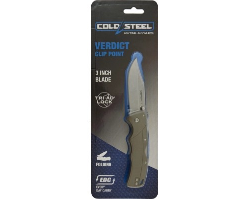 Ніж Cold Steel Verdict Clip Point FDE (блістер) (CS-FL-C3CPSSFDEZ) Ніж Cold Steel Verdict Clip Point FDE (блістер) (CS-FL-C3CPSSFDEZ)