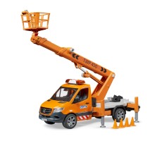 Спецтехніка Bruder MB Sprinter сервісної служби з телескопічною люлькою (02679)