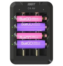 Зарядний пристрій для акумуляторів iSDT C4 Air Quick Battery Charger (iSDT-C4)