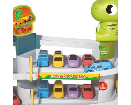 Ігровий набір ZIPP Toys Dino паркінг електричний, 6 машинок (3311A)