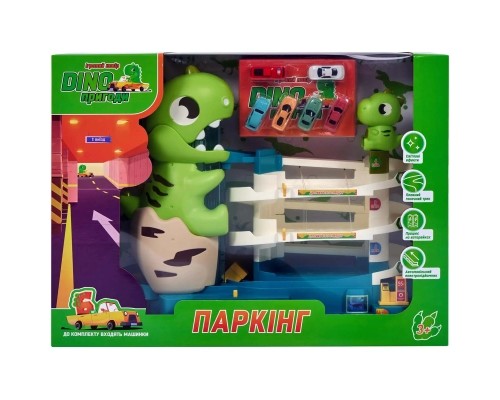 Ігровий набір ZIPP Toys Dino паркінг електричний, 6 машинок (3311A)