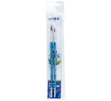 Пензлик для малювання Kite Classic набір із 2-х пензлів: поні круглий 4, 8 в пеналі (K-346)