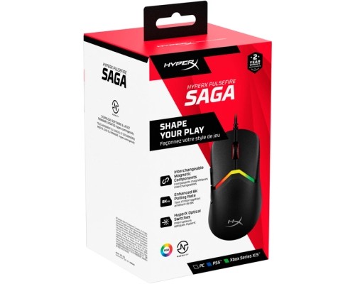 Мишка HyperX Pulsefire Saga USB Black (A2PB3AA)