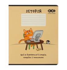 Зошит ZiBi предметний CUTE CAT, 36 аркушів, клітинка, історія (ZB.1731-11)