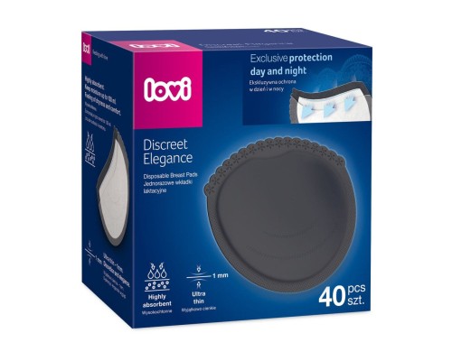 Вкладиш для бюстгальтера Lovi Discreet Elegance 40 шт. чорні (19/612)