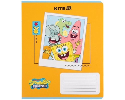 Зошит Kite SpongeBob SquarePants, 12 аркушів, клітинка (SB25-232)