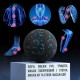 Масажний м'яч PowerPlay PP-4350 Epp Massage Ball (d8) Чорно/Синій (PP-4350_Blue_d8)