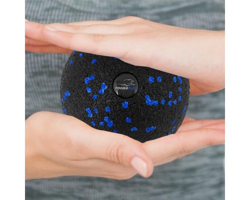 Масажний м'яч PowerPlay PP-4350 Epp Massage Ball (d8) Чорно/Синій (PP-4350_Blue_d8)