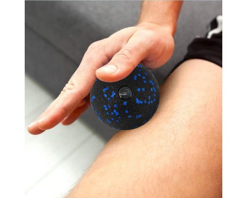 Масажний м'яч PowerPlay PP-4350 Epp Massage Ball (d8) Чорно/Синій (PP-4350_Blue_d8)